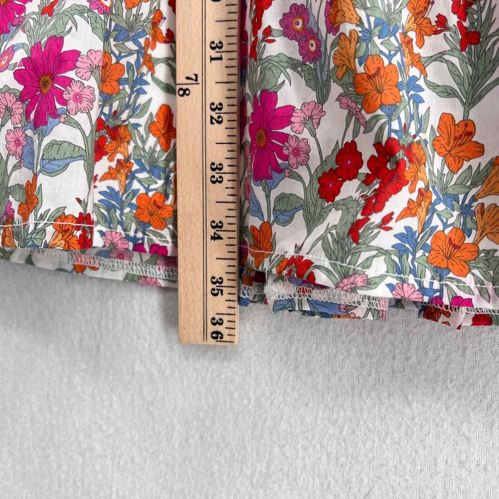 MOLBY THE LABEL Bertie Mini Dress Women UK6 US2 Floral Ruffle Collar Puff Sleeve - Picture 15 of 16